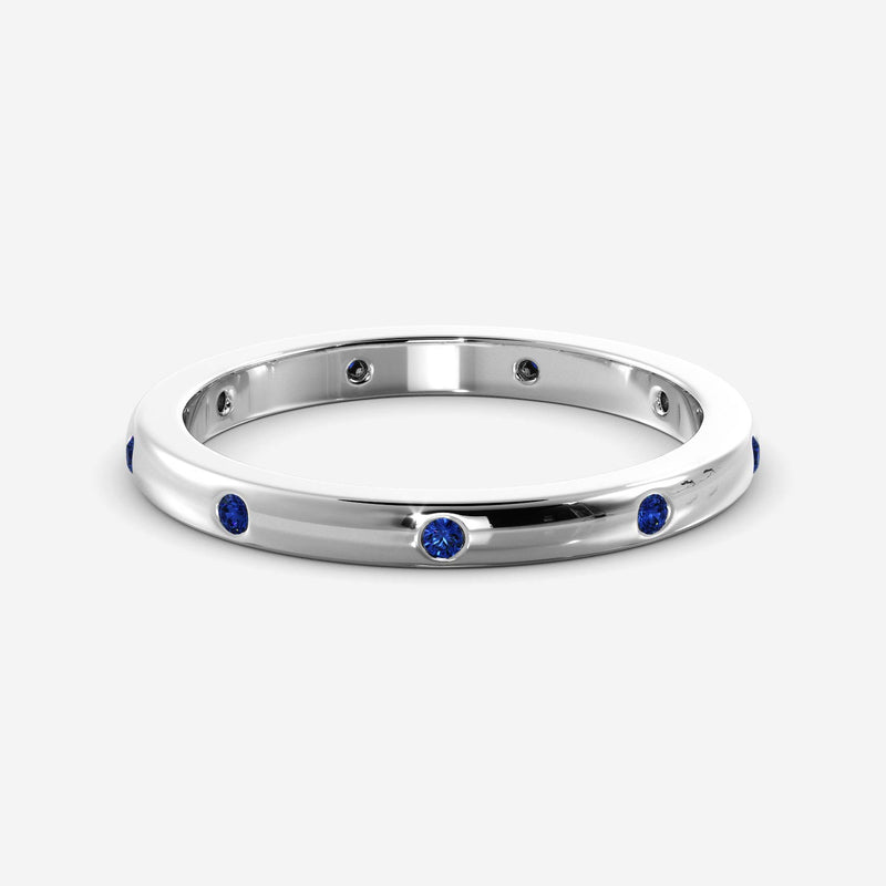 Sapphire Inlay Ring