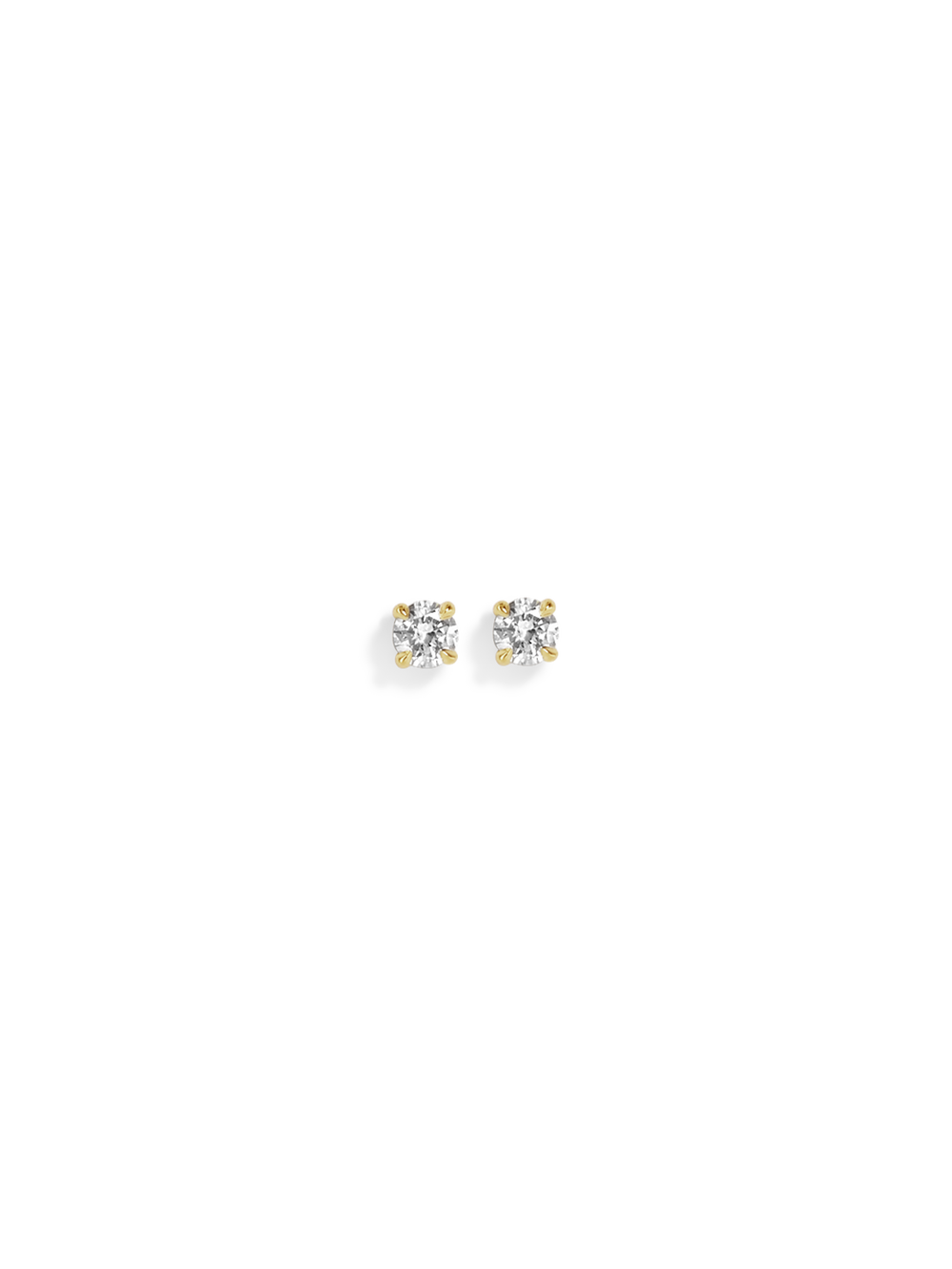 Round Diamond Studs - View 