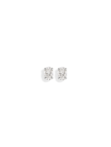 Oval Diamond Studs