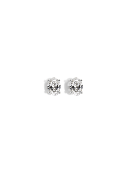 Oval Diamond Studs