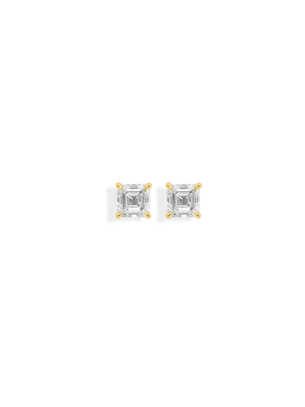 Asscher Diamond Studs