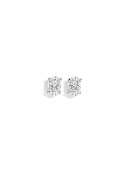 Oval Diamond Studs