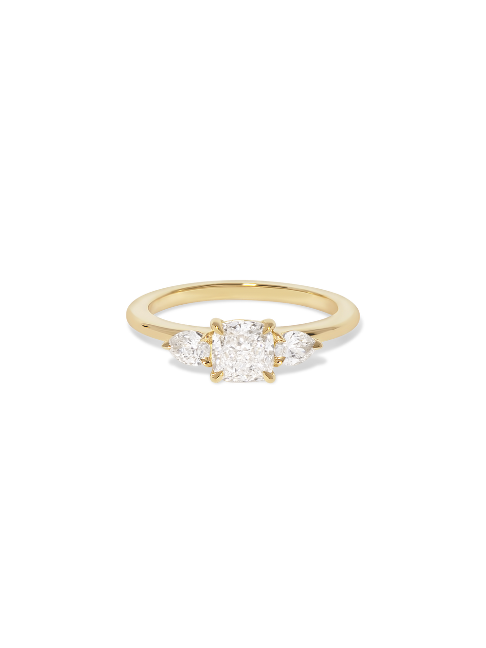 0.83ct Cushion Amira Ring - View 