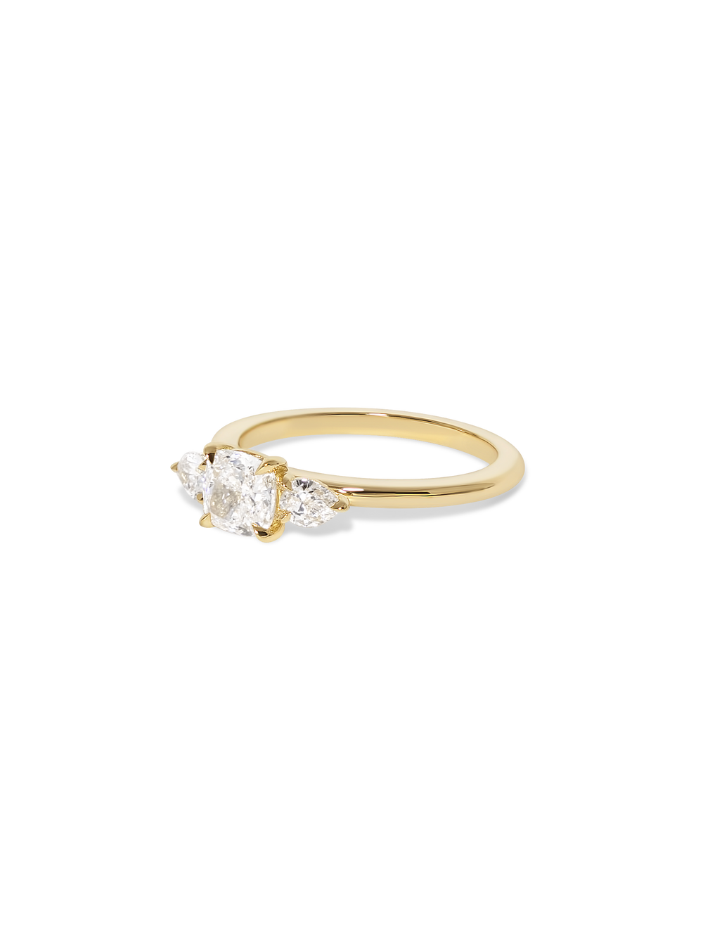 0.83ct Cushion Amira Ring - View 