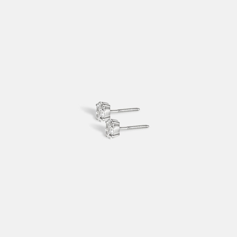 Oval Diamond Studs