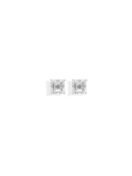 Asscher Diamond Studs