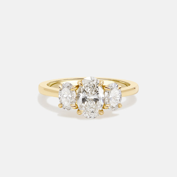 0.90ct Oval Trilogy