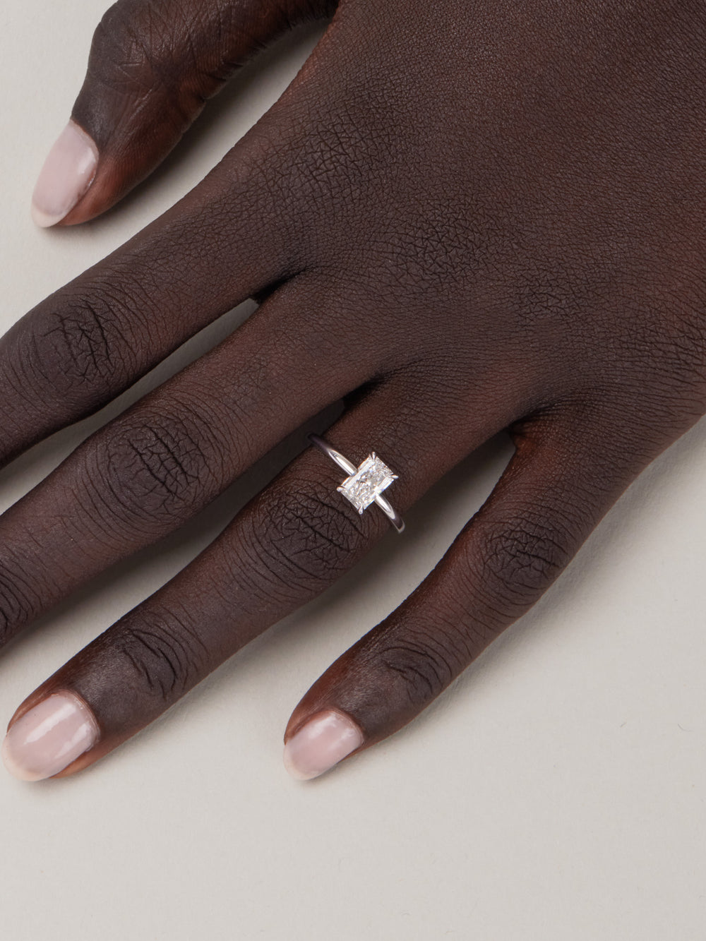 0.94ct Radiant Ceremonial Solitaire Ring - View 