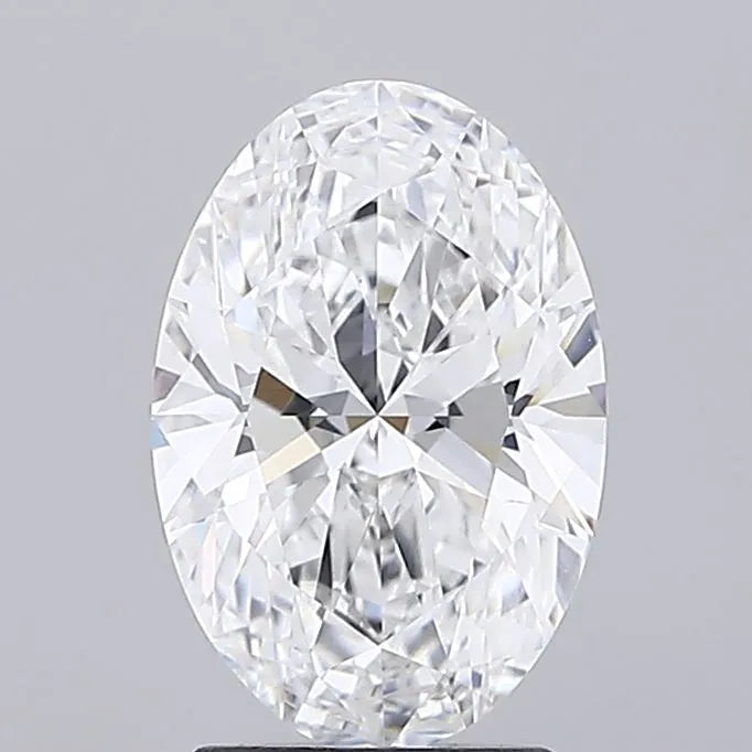 2.21ct Oval Lab Grown Diamond (Colour D, Clarity VVS2, IGI Certified) - View 