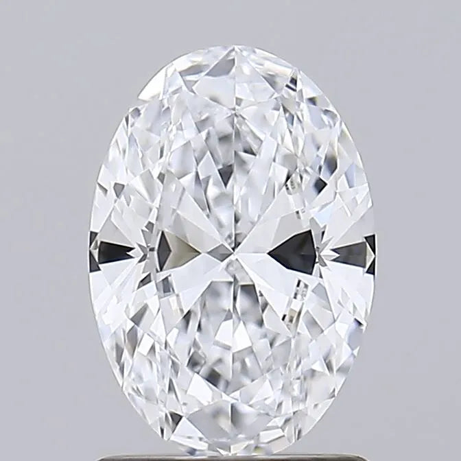 1.25ct Oval Lab Grown Diamond (Colour D, Clarity IF, IGI Certified) - View 