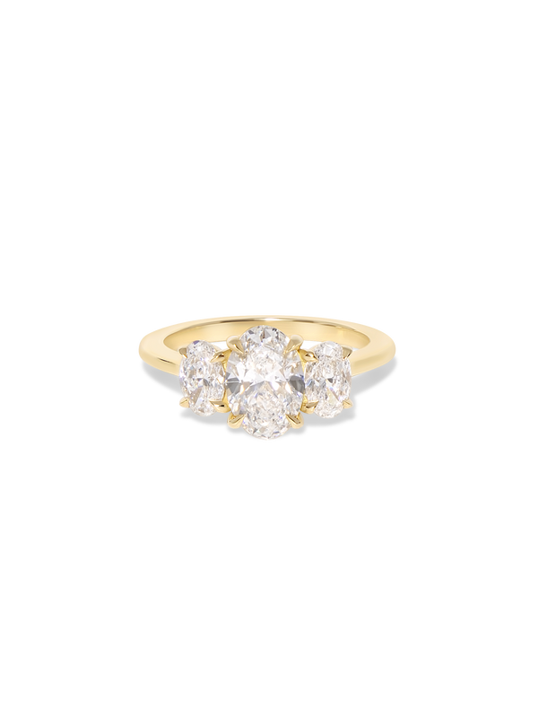 1.27ct Oval Trilogy Ring