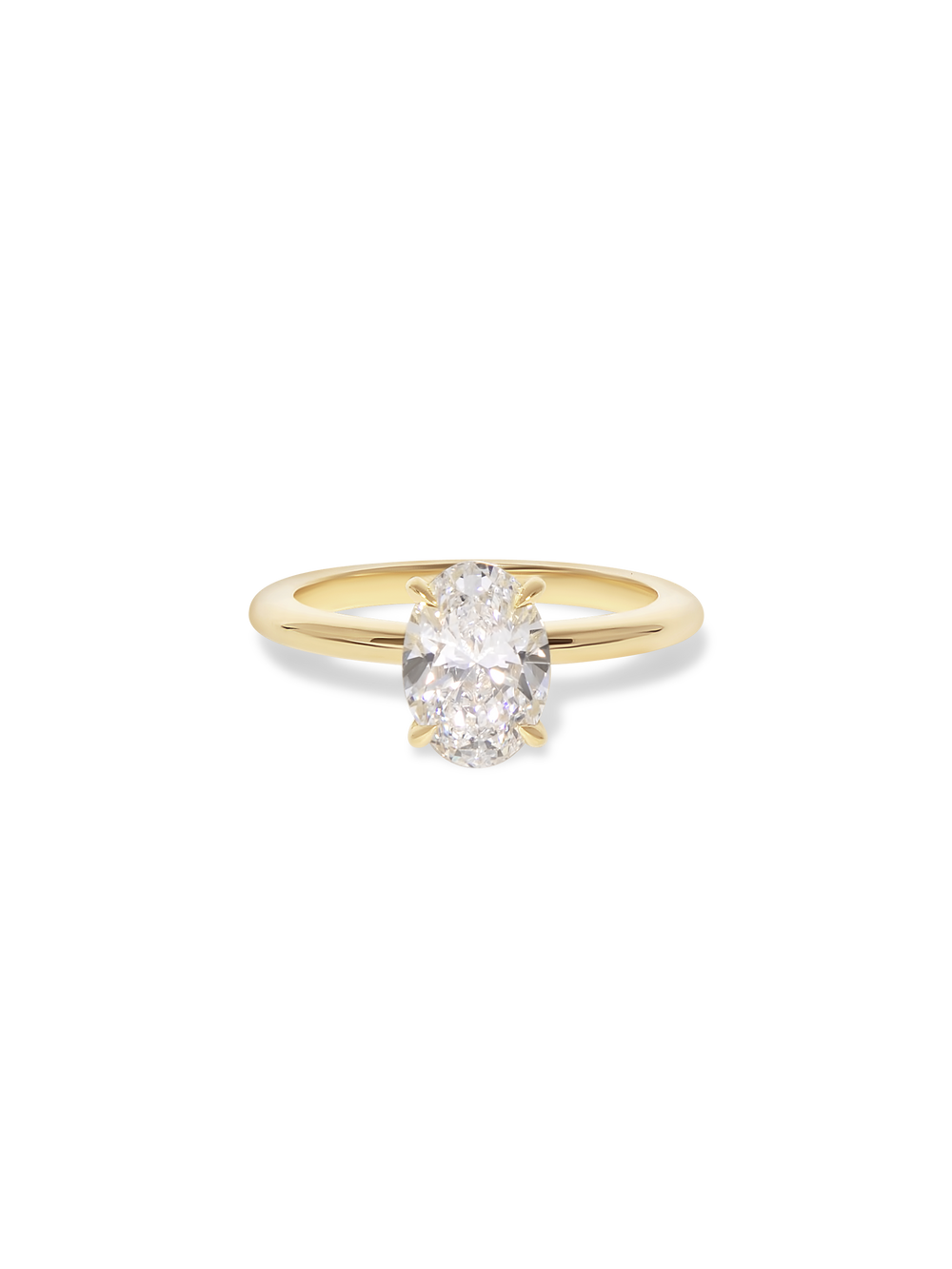1.50ct Oval Ceremonial Solitaire Ring - View 