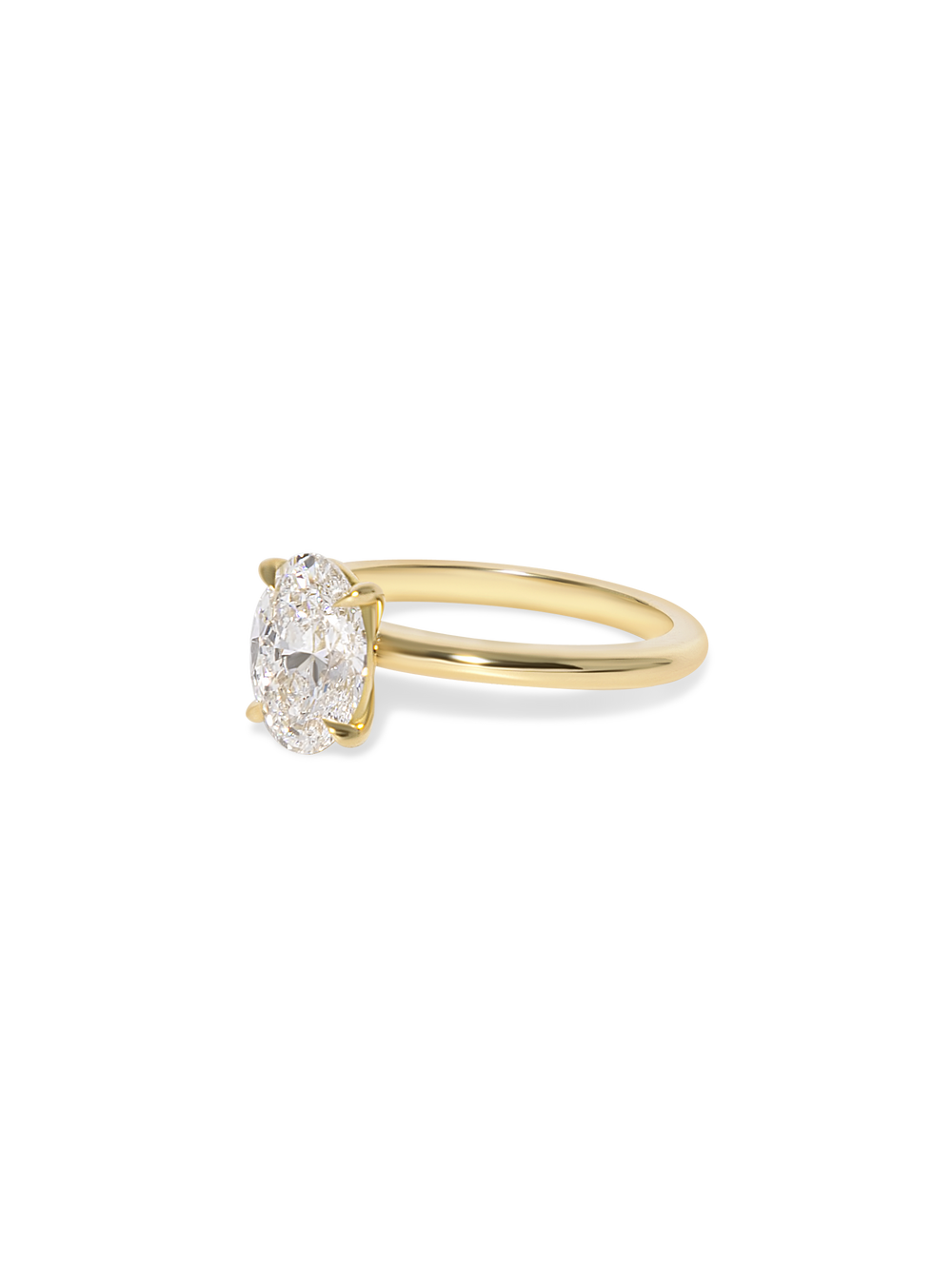 1.50ct Oval Ceremonial Solitaire Ring - View 