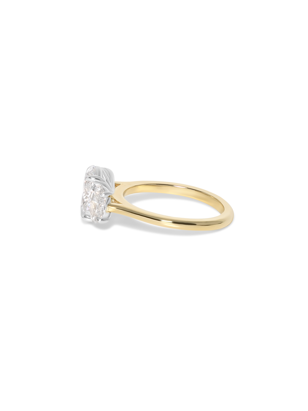 1.50ct Oval Trilogy Ring - View 