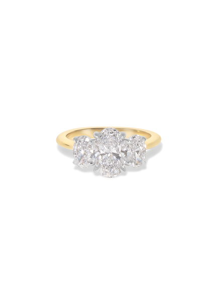 1.50ct Oval Trilogy Ring