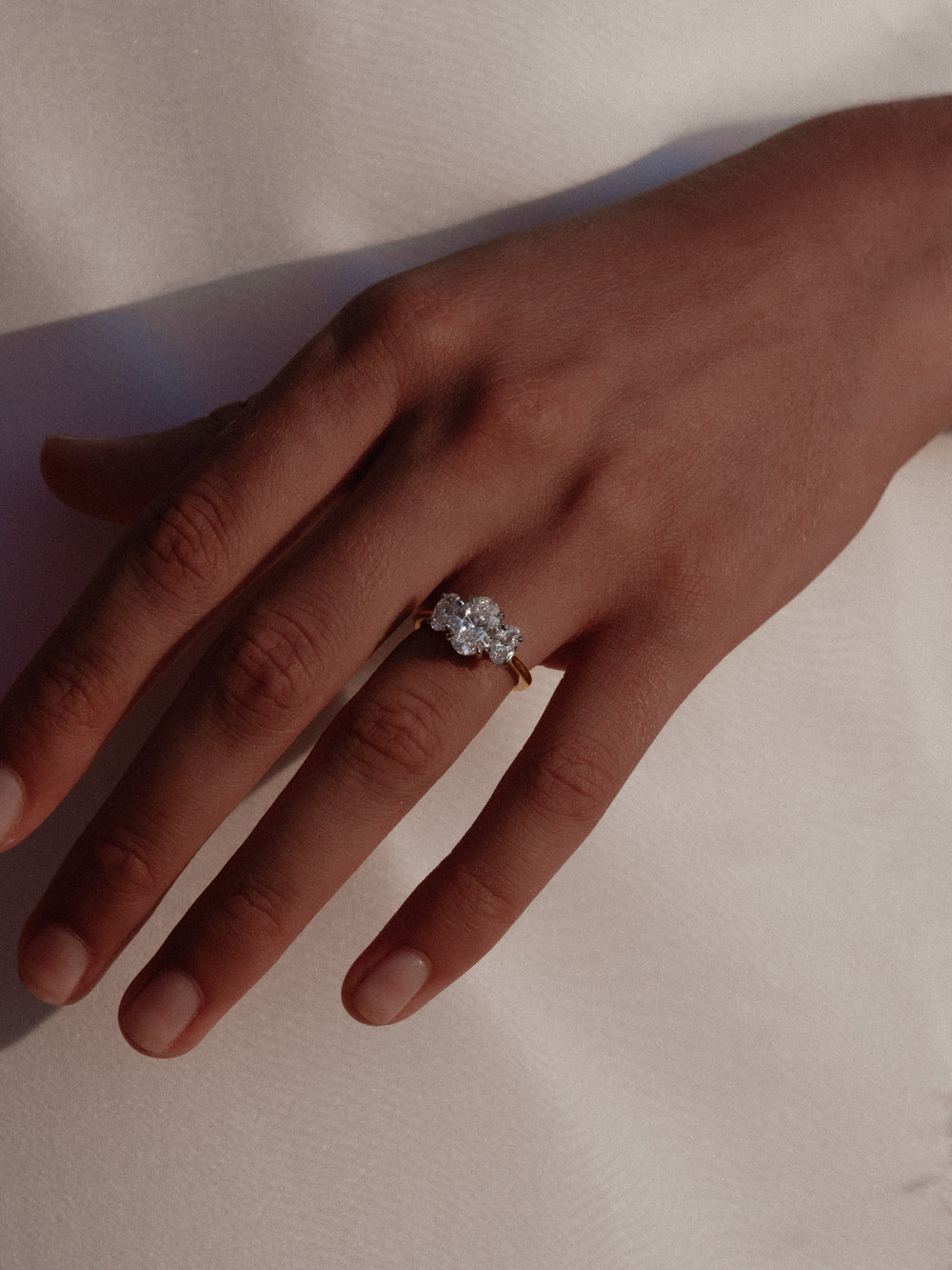 1.50ct Oval Trilogy Ring - View 