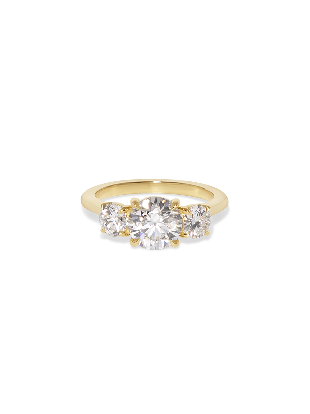 1.50ct Round Trilogy Ring - View 