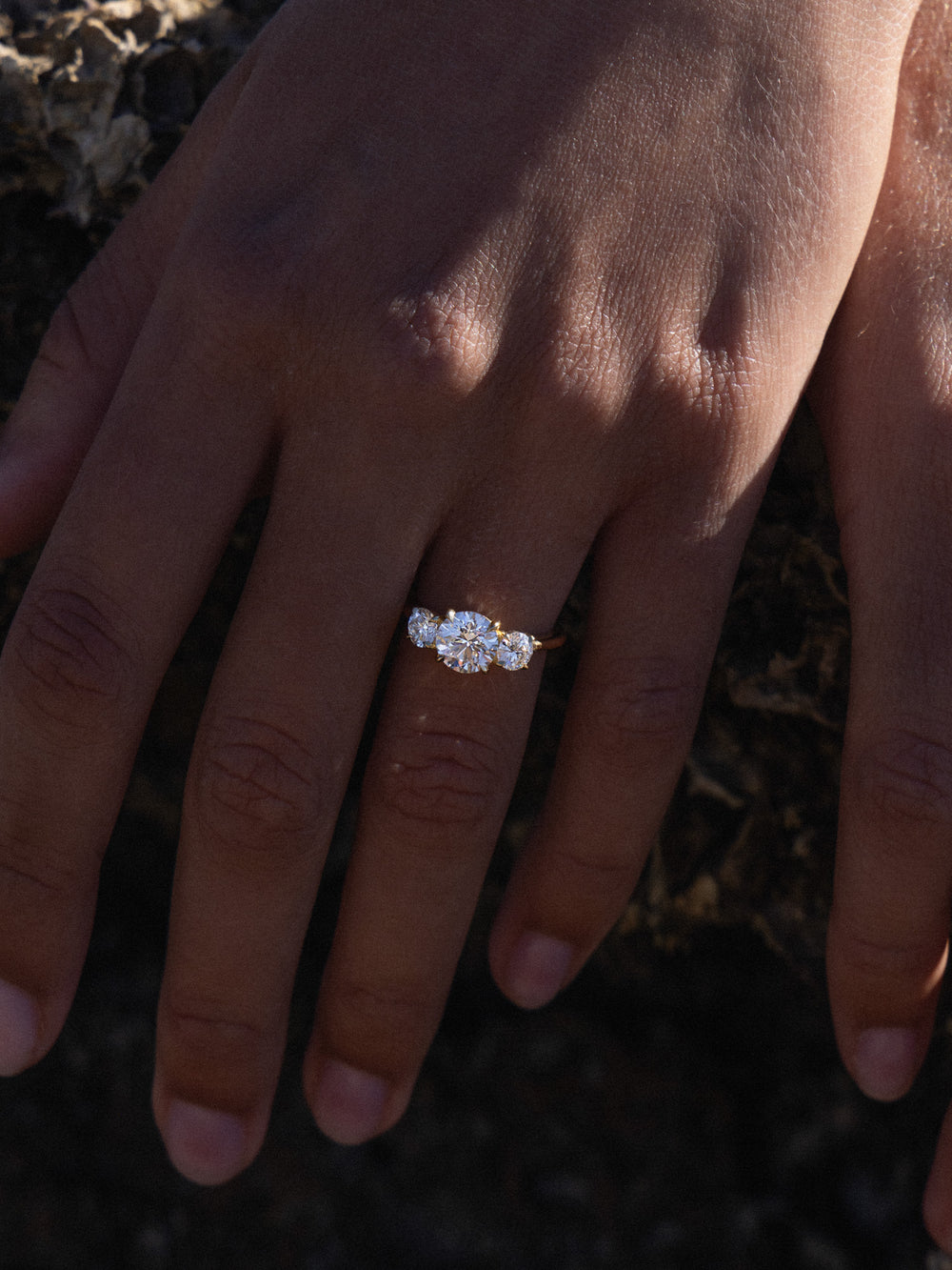 1.50ct Round Trilogy Ring - View 