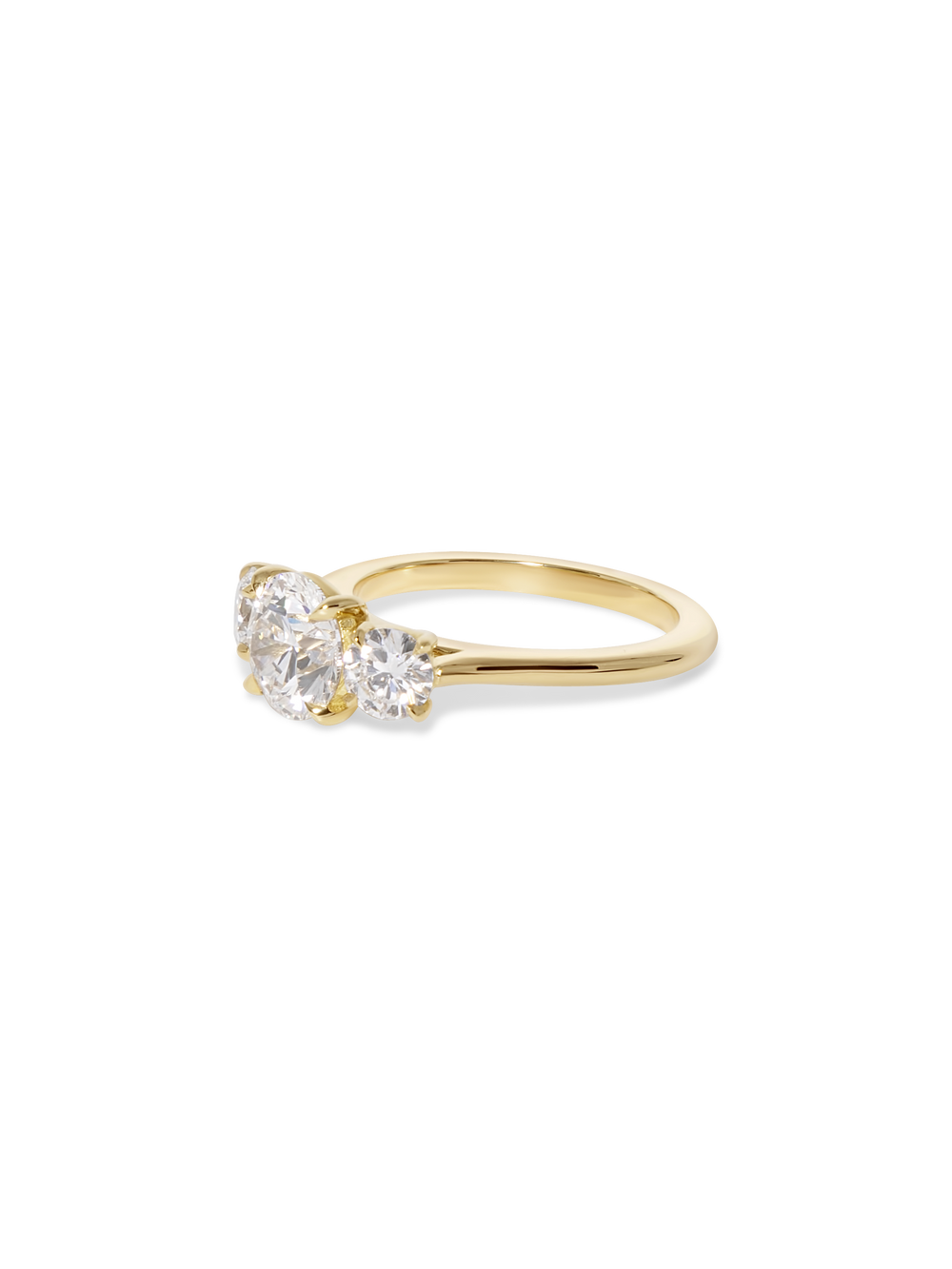 1.50ct Round Trilogy Ring - View 