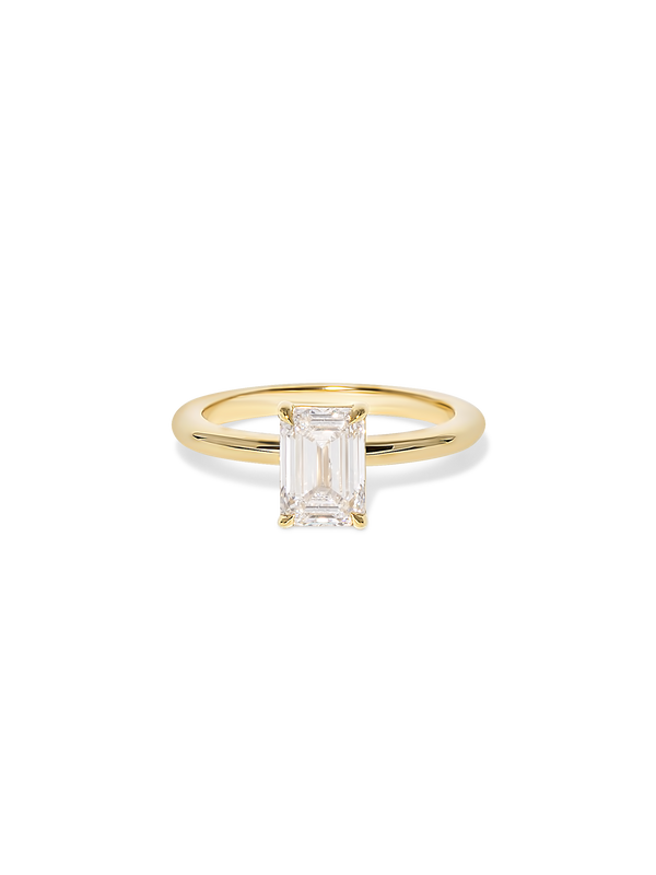 1.51ct Emerald Ceremonial Solitaire Ring