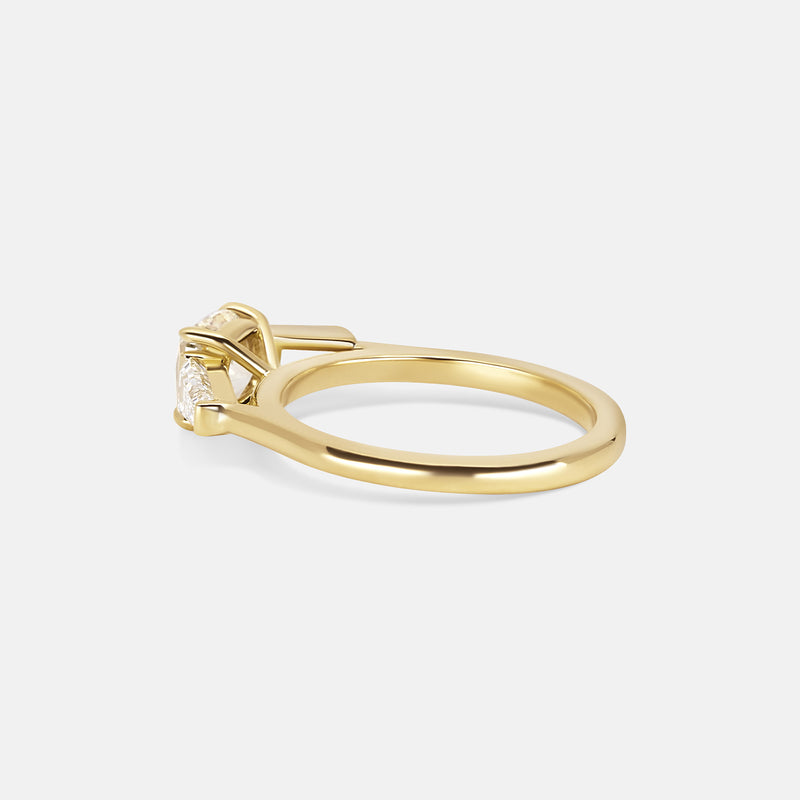 1.00ct Cushion Champagne Lyra Ring