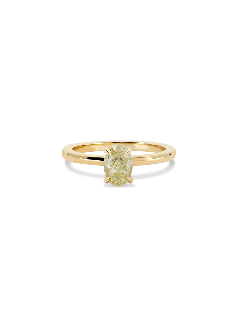 1.00ct Oval Ceremonial Solitaire - View 