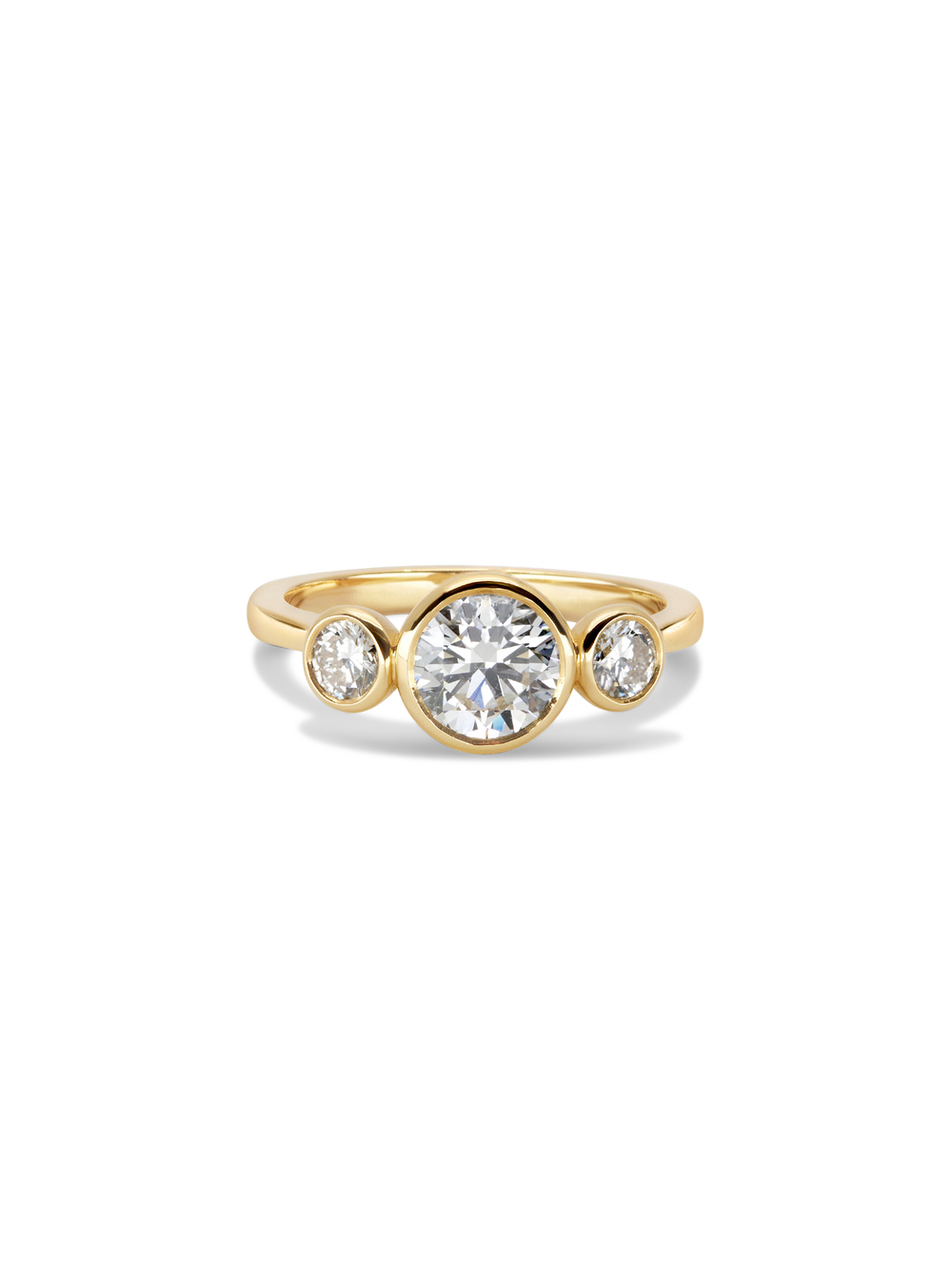 1.03ct Round Bezel Cosmic Trio - View 
