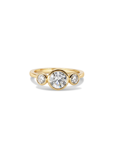1.03ct Round Bezel Cosmic Trio