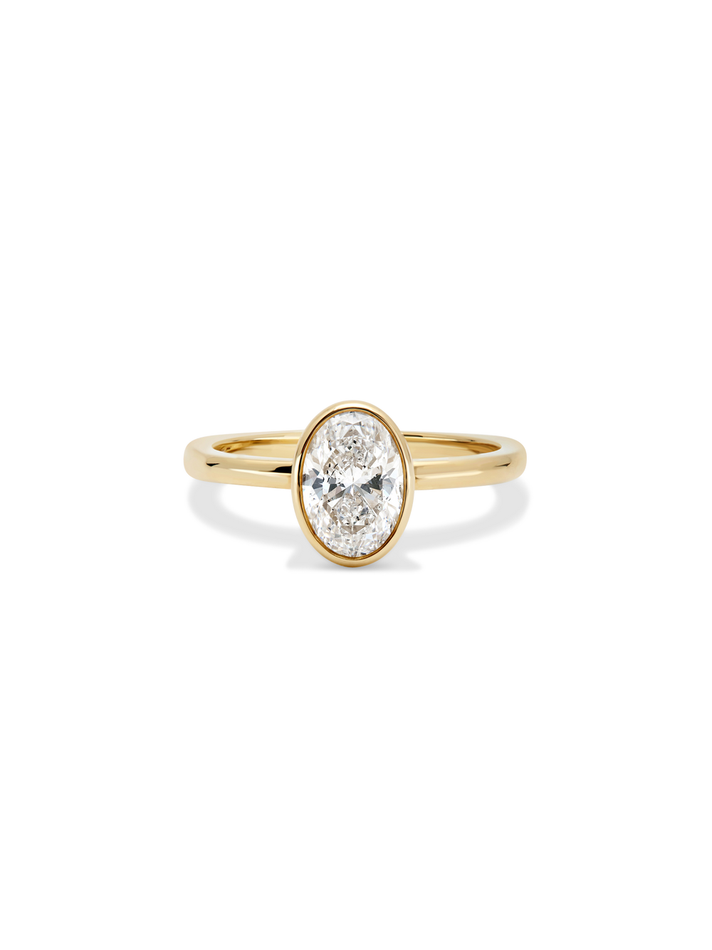 1.20ct Oval Signature Bezel Solitaire - View 