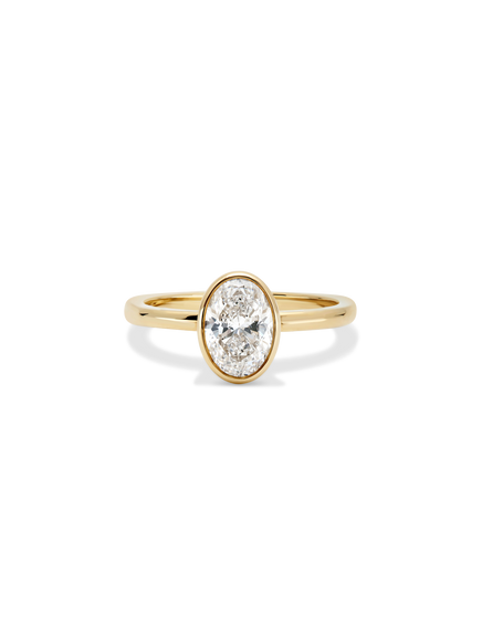 1.20ct Oval Signature Bezel Solitaire