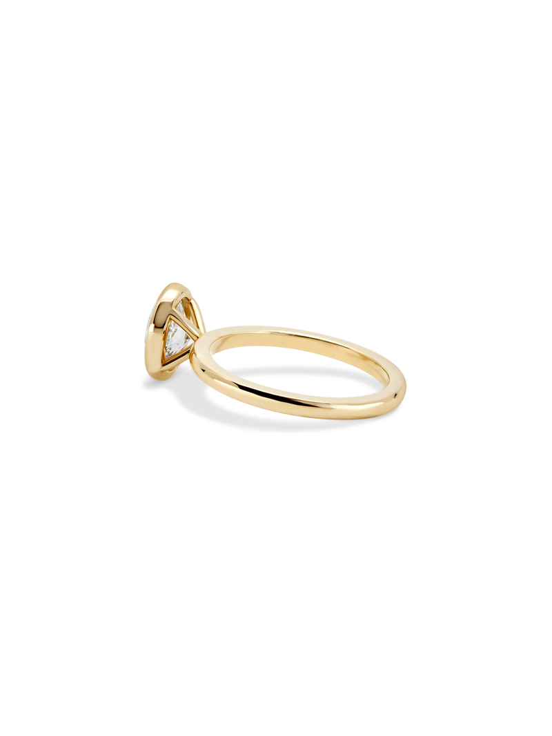 1.20ct Oval Signature Bezel Solitaire