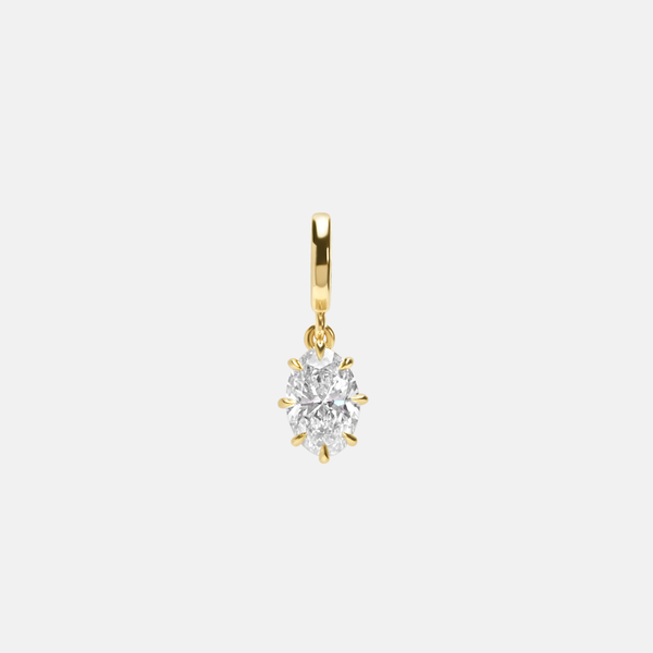 1.50ct Oval Diamond Bespoke Pendant