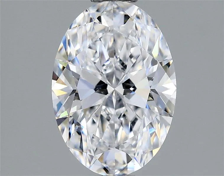 3.23ct Oval Lab Grown Diamond (Colour D, Clarity VVS2, HRD Certified) - View 