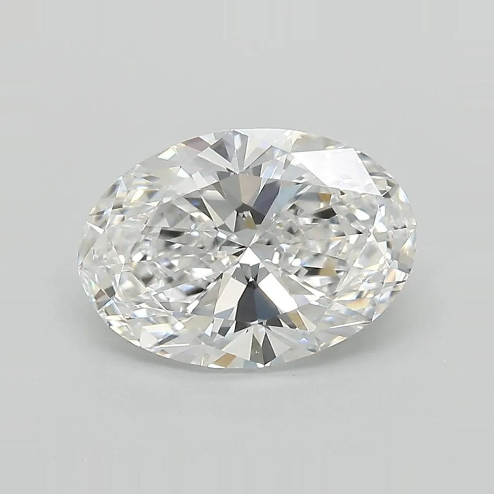 2.37ct Oval Lab Grown Diamond (Colour D, Clarity VVS2, IGI Certified) - View 