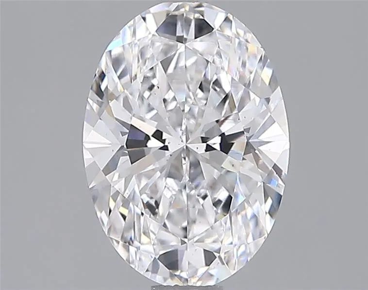 1.84ct Oval Lab Grown Diamond (Colour D, Clarity VS2, IGI Certified) - View 