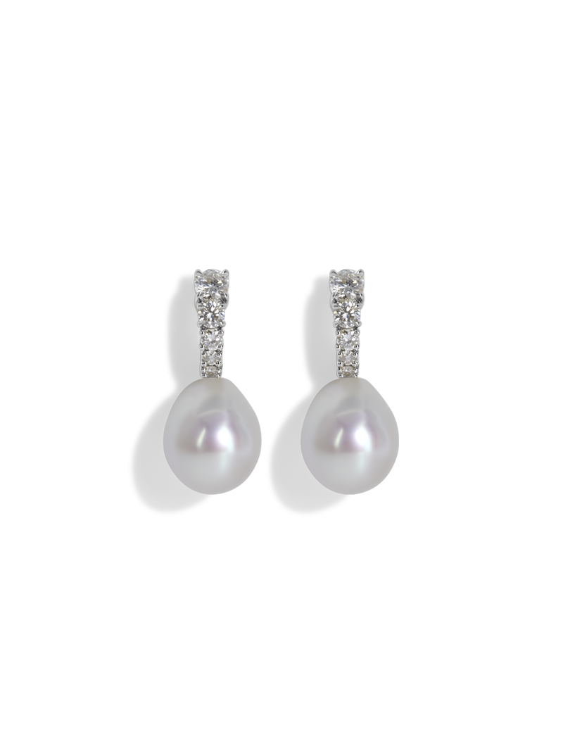 Vermeer Pearl Diamond Earrings