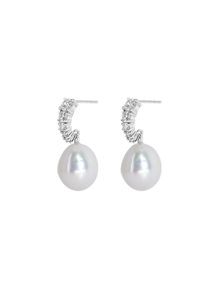 Vermeer Pearl Diamond Earrings