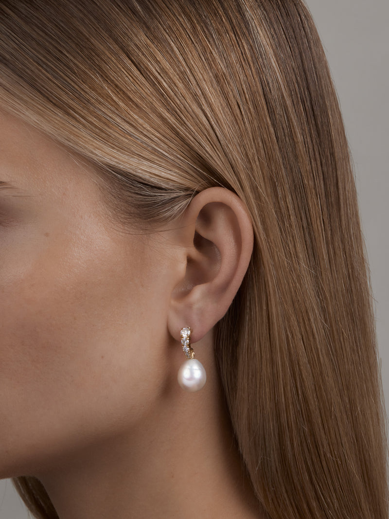 Vermeer Pearl Diamond Earrings