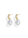 Vermeer Pearl Diamond Earrings