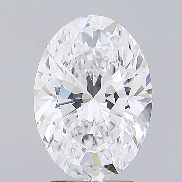 2.56ct Oval Lab Grown Diamond (Colour D, Clarity VVS1, IGI Certified) - View 