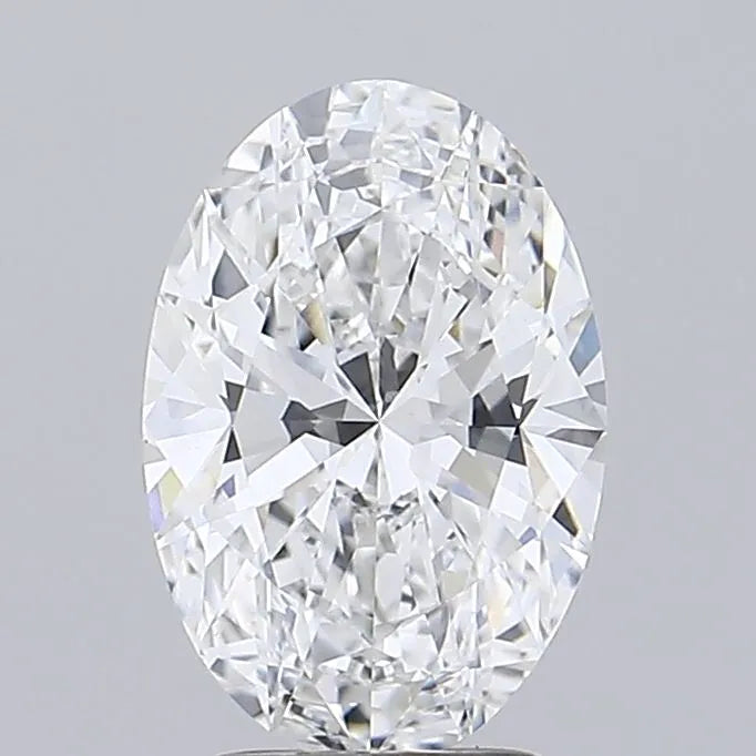 2.55ct Oval Lab Grown Diamond (Colour E, Clarity VS1, IGI Certified) - View 