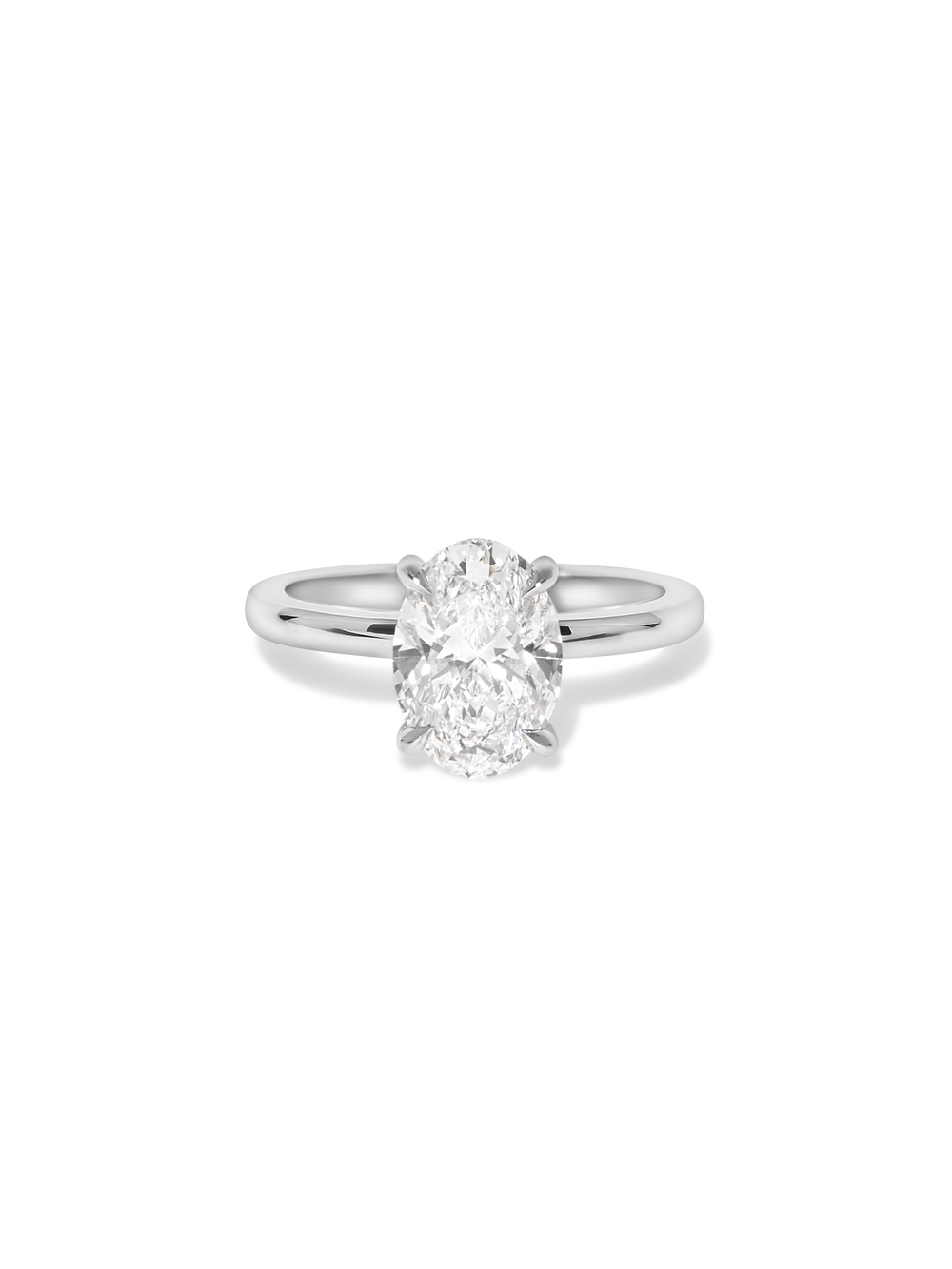 2.04ct Oval Ceremonial Solitaire Ring - View 