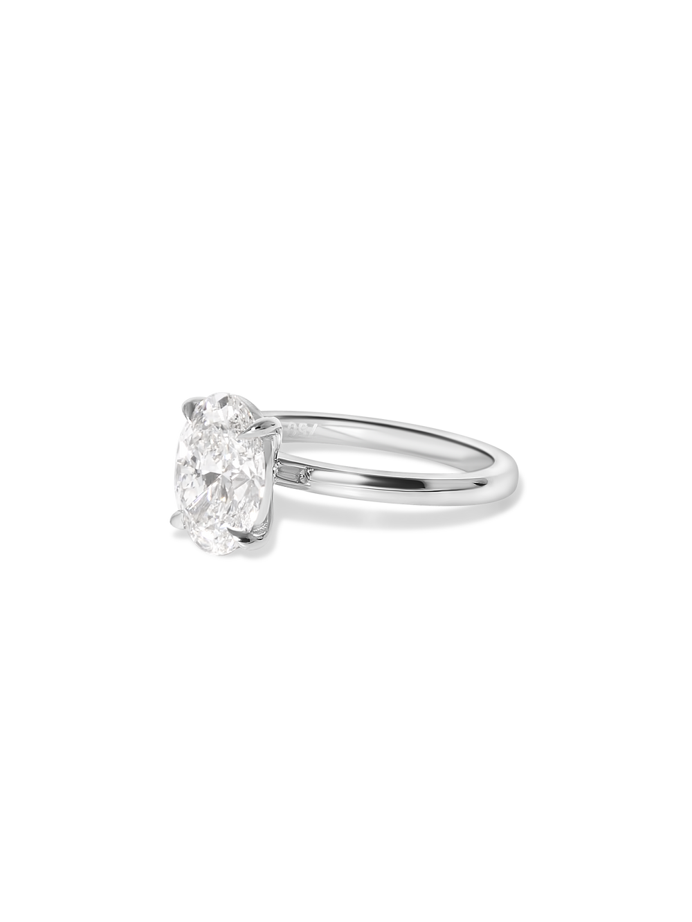 2.04ct Oval Ceremonial Solitaire Ring - View 