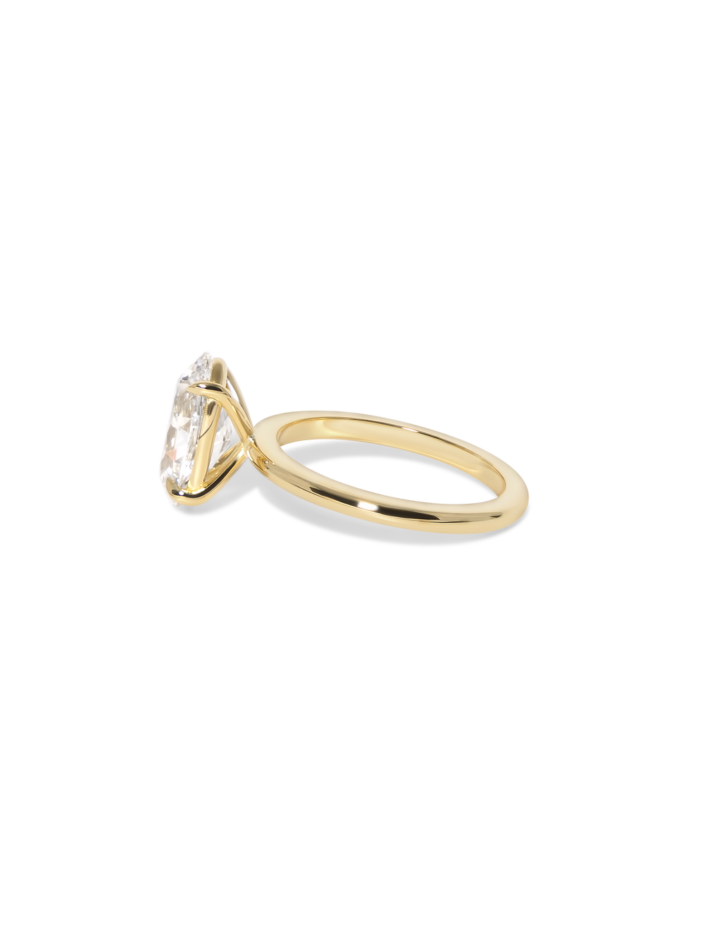 2.38ct Moval Ceremonial Solitaire Ring - View 