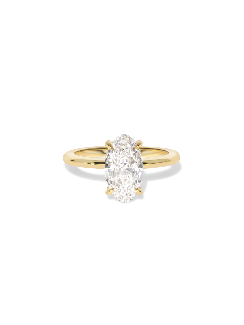 2.38ct Moval Ceremonial Solitaire Ring - View 