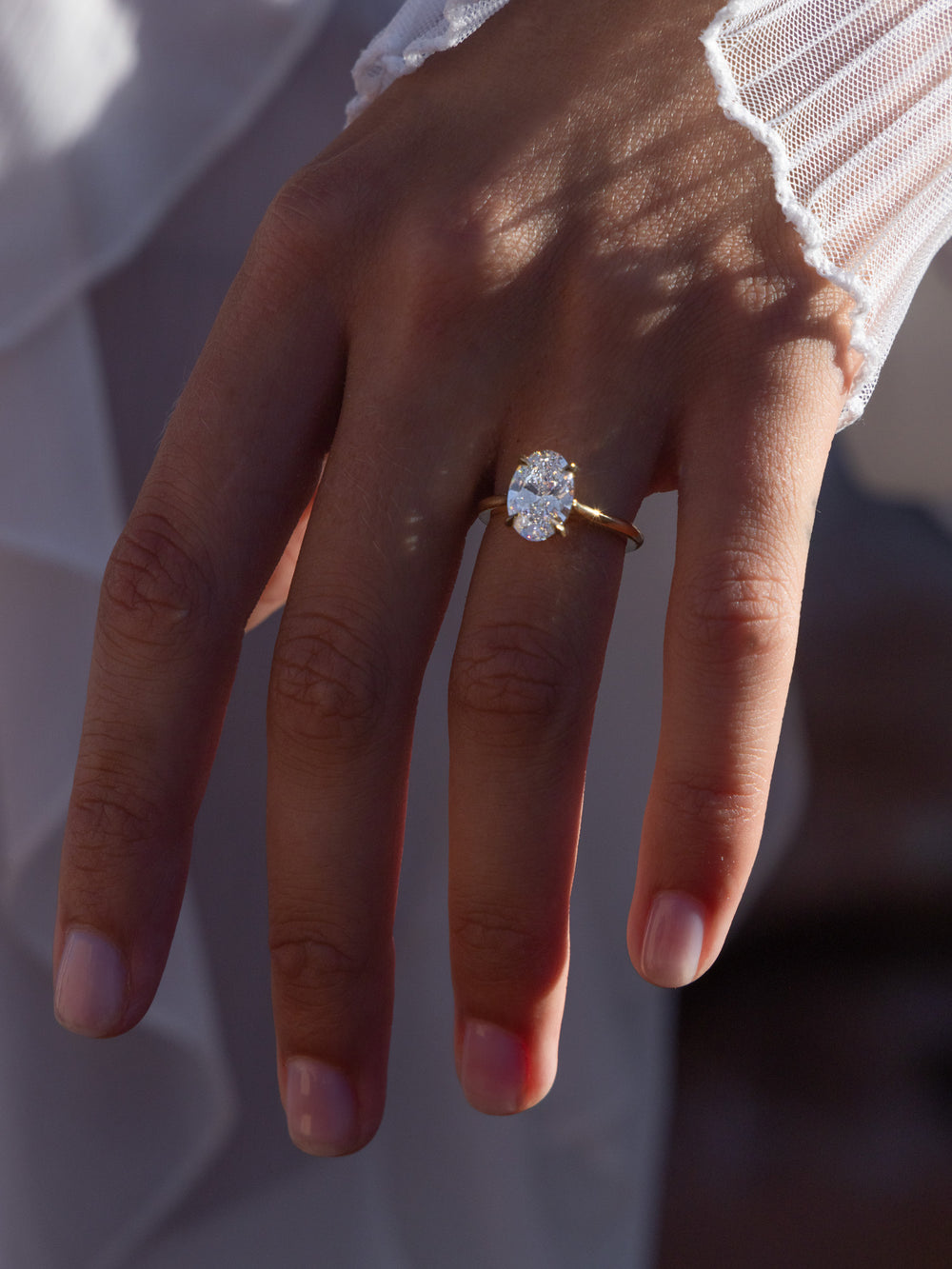 Oval Classic Solitaire Ring - View 