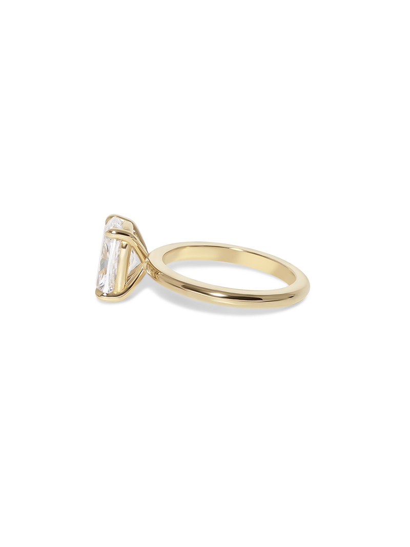 2.84ct Elongated Cushion Ceremonial Solitaire Ring
