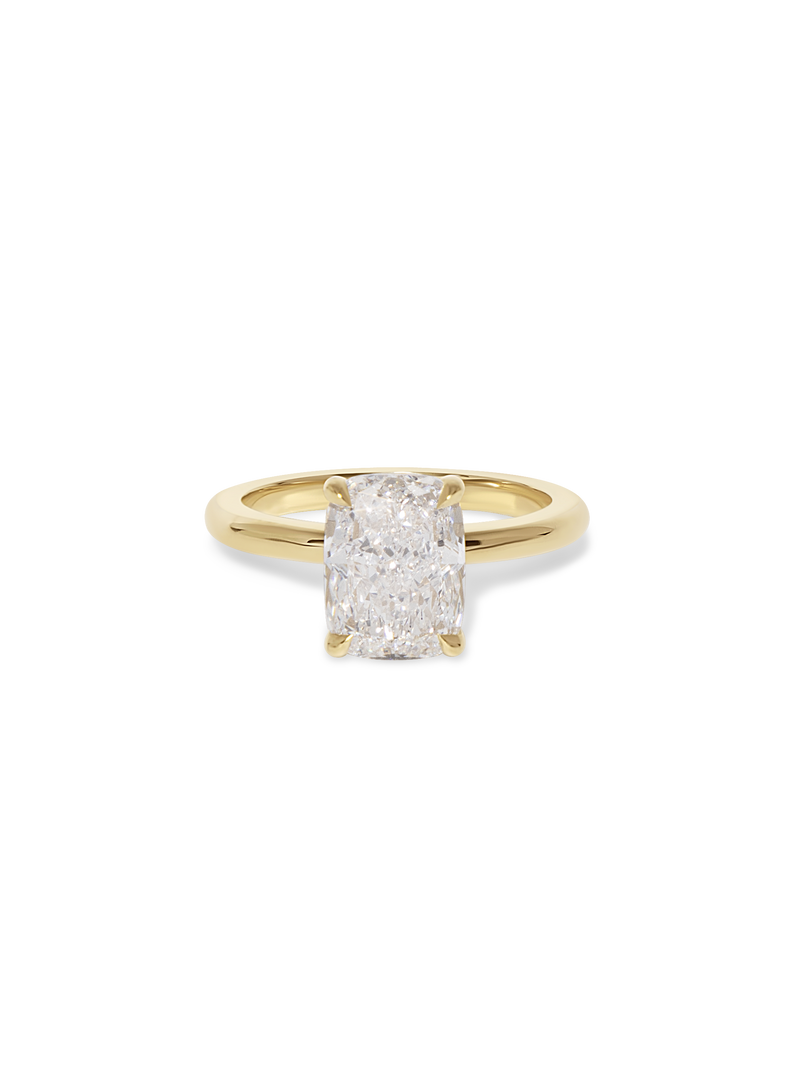 2.84ct Elongated Cushion Ceremonial Solitaire Ring