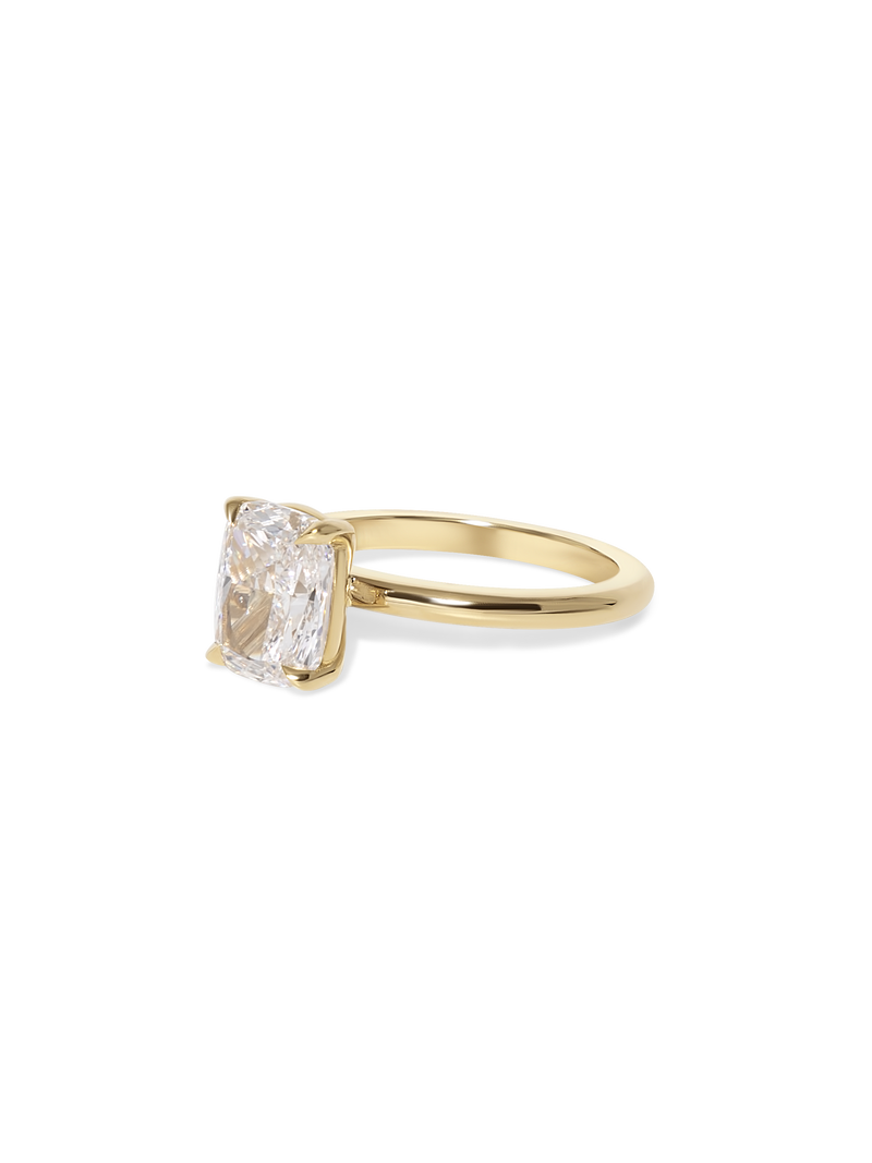 2.84ct Elongated Cushion Ceremonial Solitaire Ring
