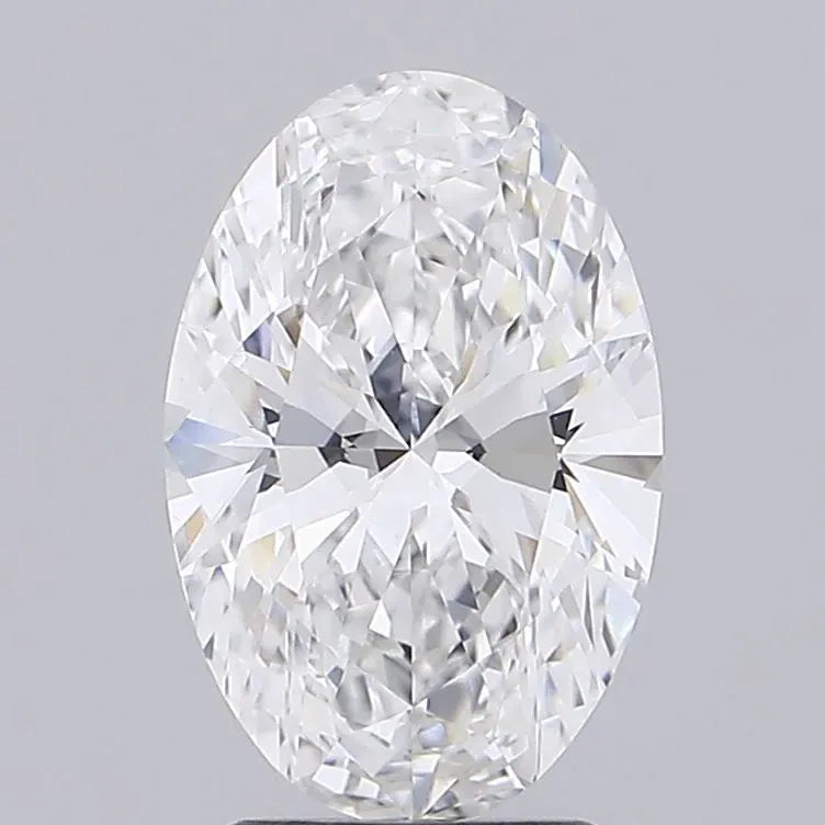 2.80ct Oval Lab Grown Diamond (Colour E, Clarity VVS2, IGI Certified) - View 